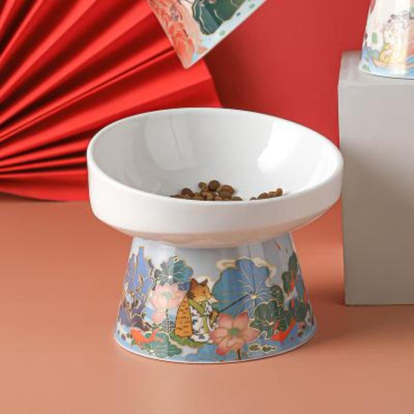 Naughty Cat Ceramic Pet Bowls