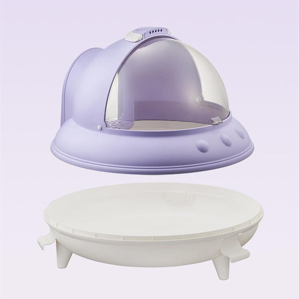 Spaceship Shaped Cat Litter Box