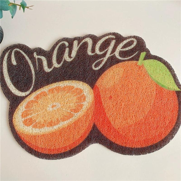 Peach shaped Cat Litter Mat