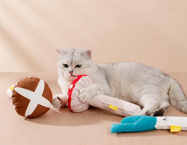 Mushroom Shaped Catnip Toy Pillow