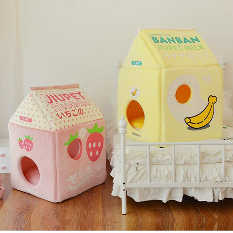 Kawaii Style Winter Closed Cat House