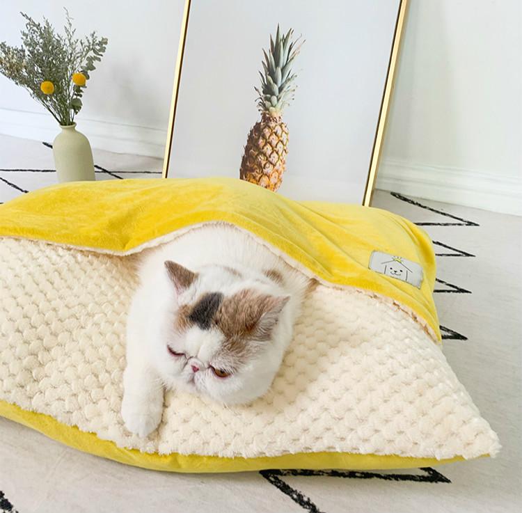 Semi-Closed Dog Cat Sleeping Pad