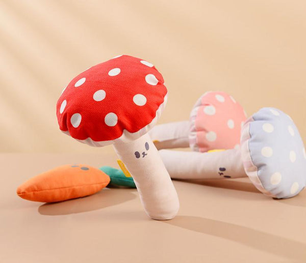 Mushroom Shaped Catnip Toy Pillow