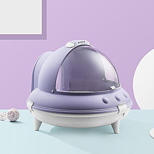 Spaceship Shaped Cat Litter Box